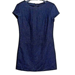 Gap Premium Women Classic Tailored Dress Size 2 Wool Lined Charcoal Gray Career